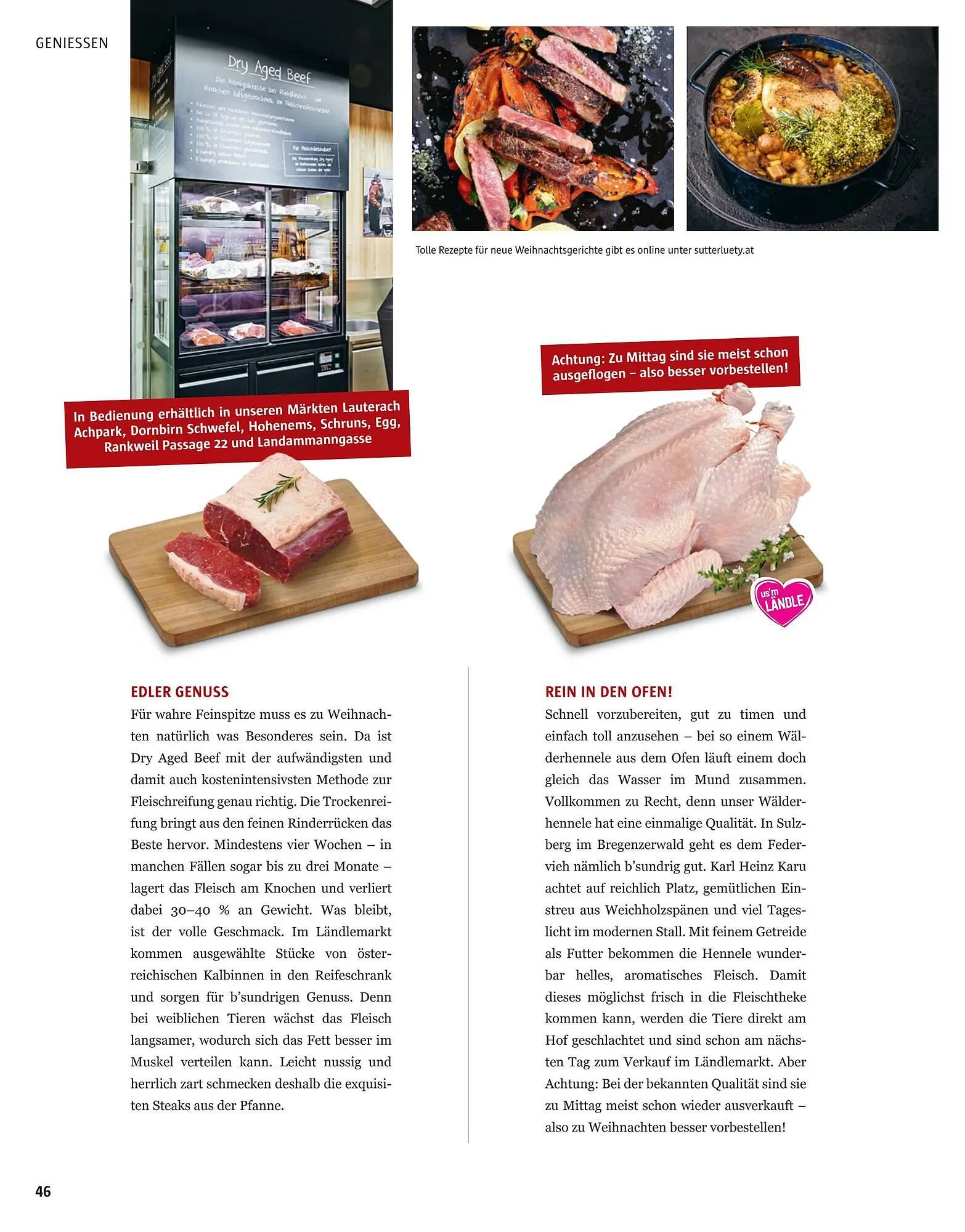 Sutterlüty Flugblatt von 19. November bis 9. Dezember 2024 - Flugblätt seite  46