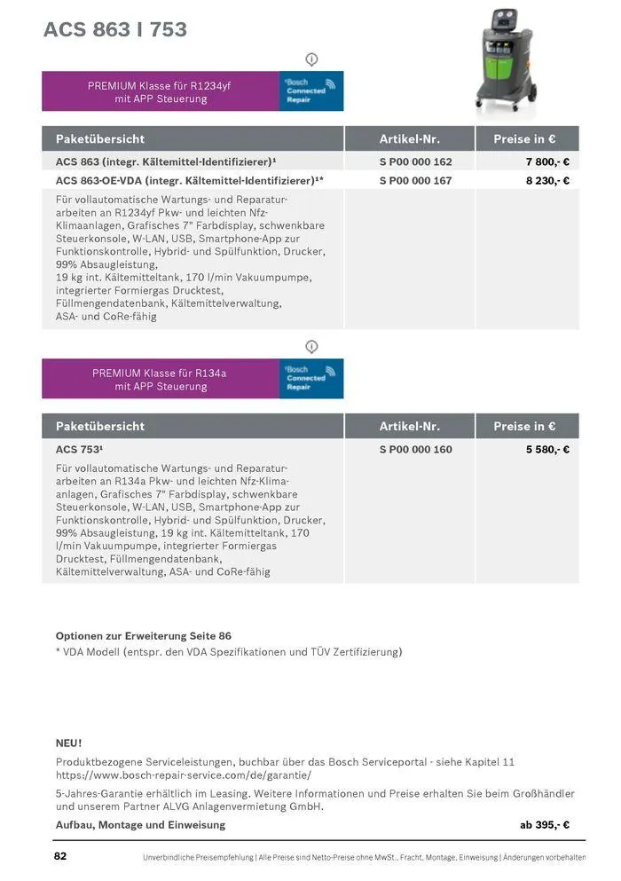Werkstattausrüstung von Bosch von 21. Mai bis 31. Dezember 2024 - Flugblätt seite  82