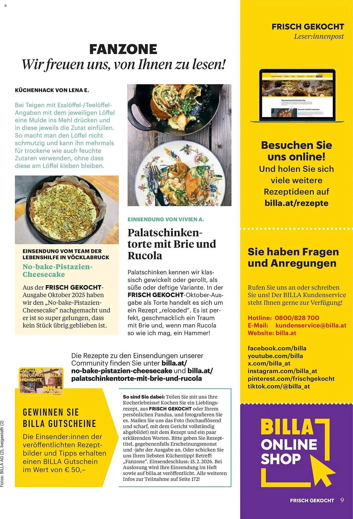 Billa Flugblatt von 1. Jänner bis 28. Februar 2026 - Flugblätt seite  5