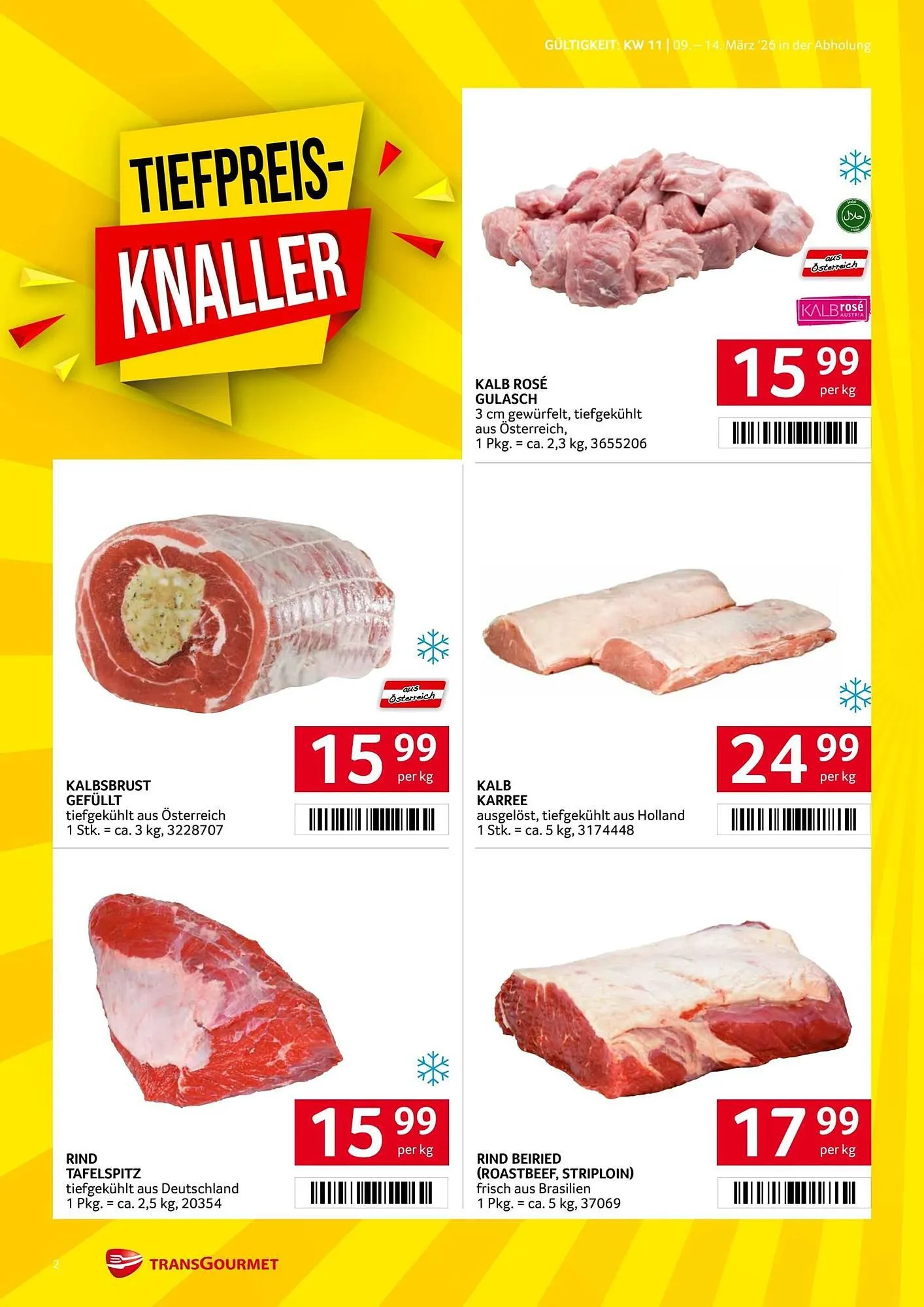 Transgourmet Flugblatt von 9. März bis 14. März 2026 - Flugblätt seite  2