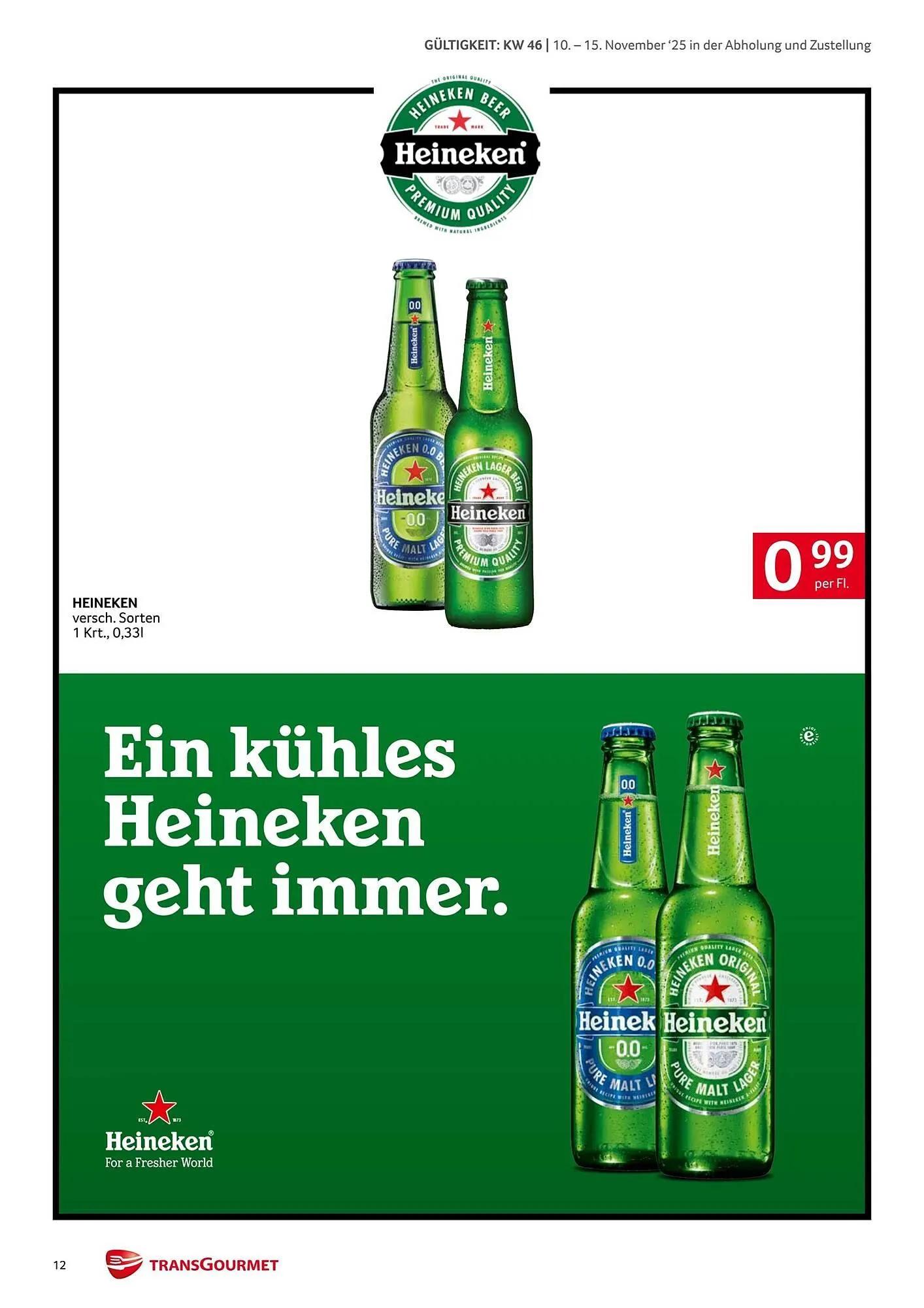 Transgourmet Flugblatt von 10. November bis 15. November 2025 - Flugblätt seite 12