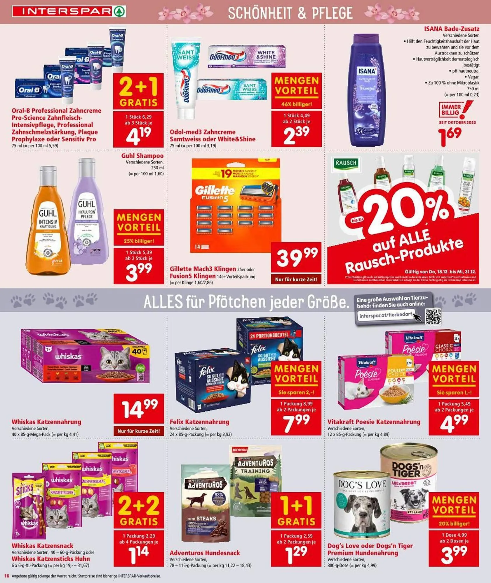 Interspar Flugblatt von 18. Dezember bis 31. Dezember 2025 - Flugblätt seite  16