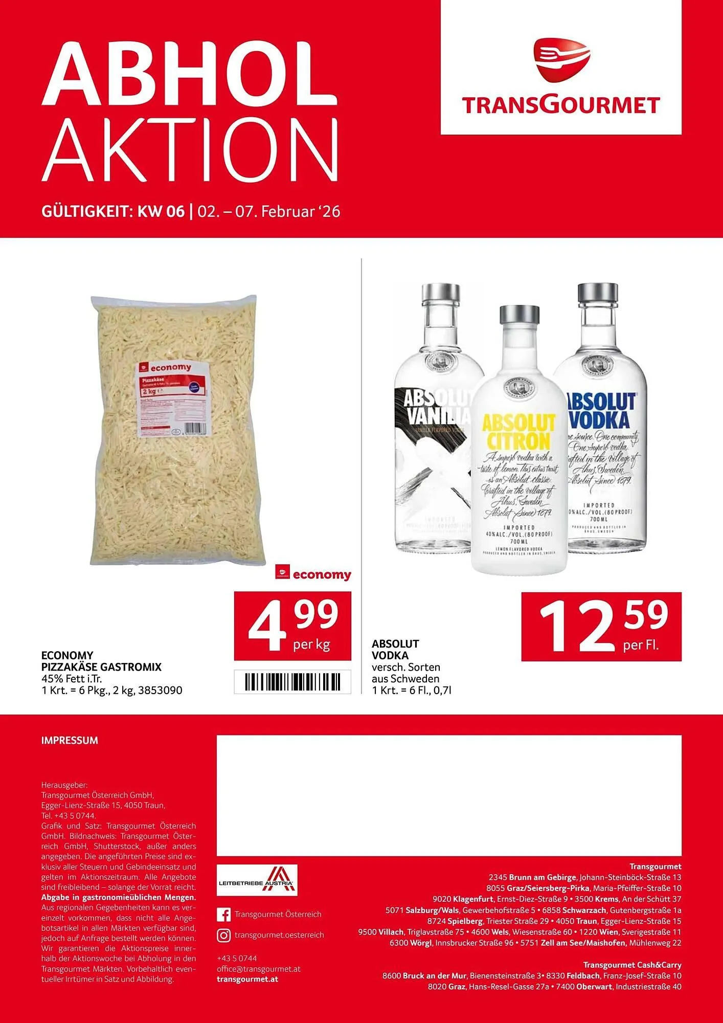 Transgourmet Flugblatt von 2. Februar bis 7. Februar 2026 - Flugblätt seite  31