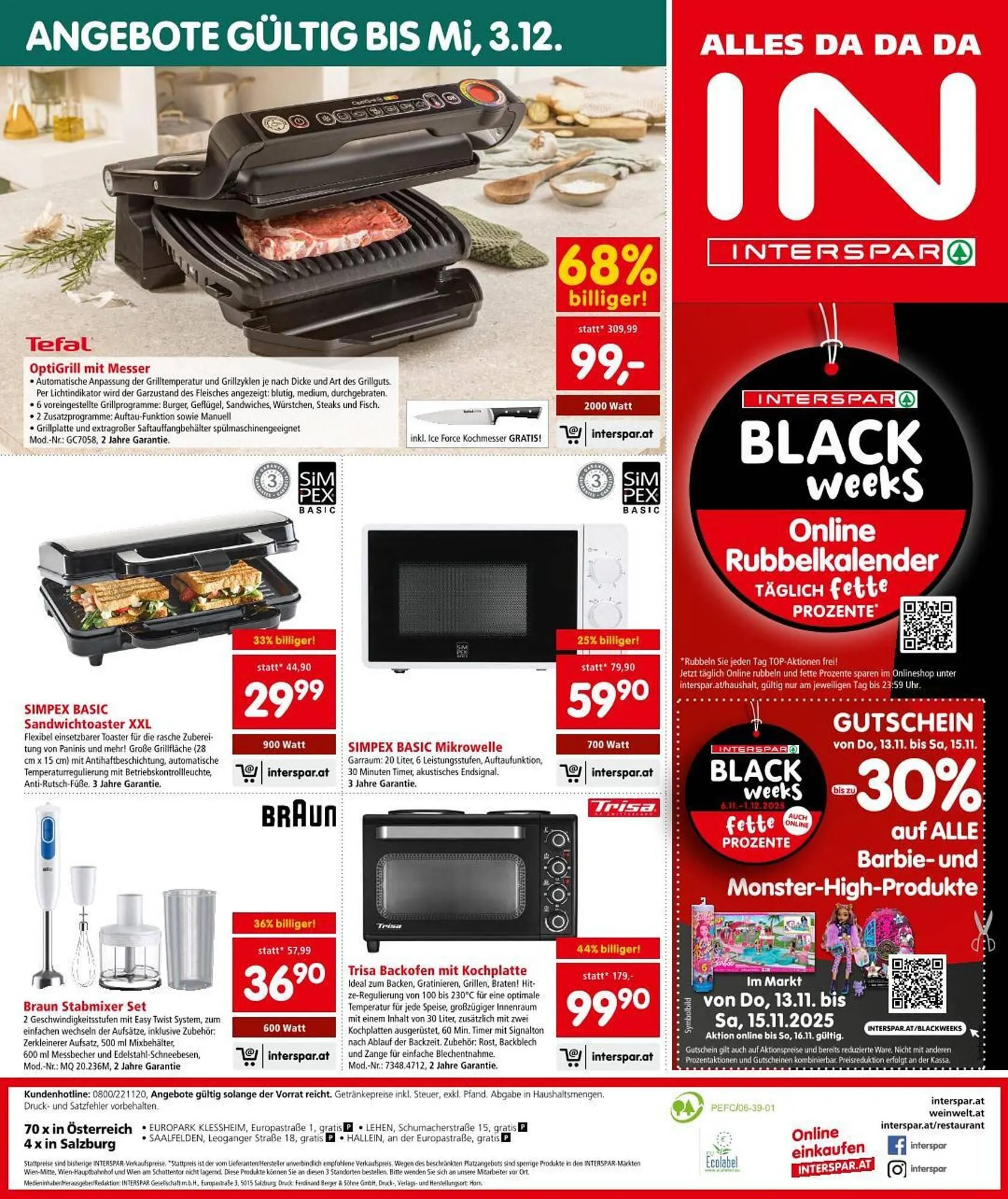 Interspar Flugblatt von 13. November bis 19. November 2025 - Flugblätt seite 16