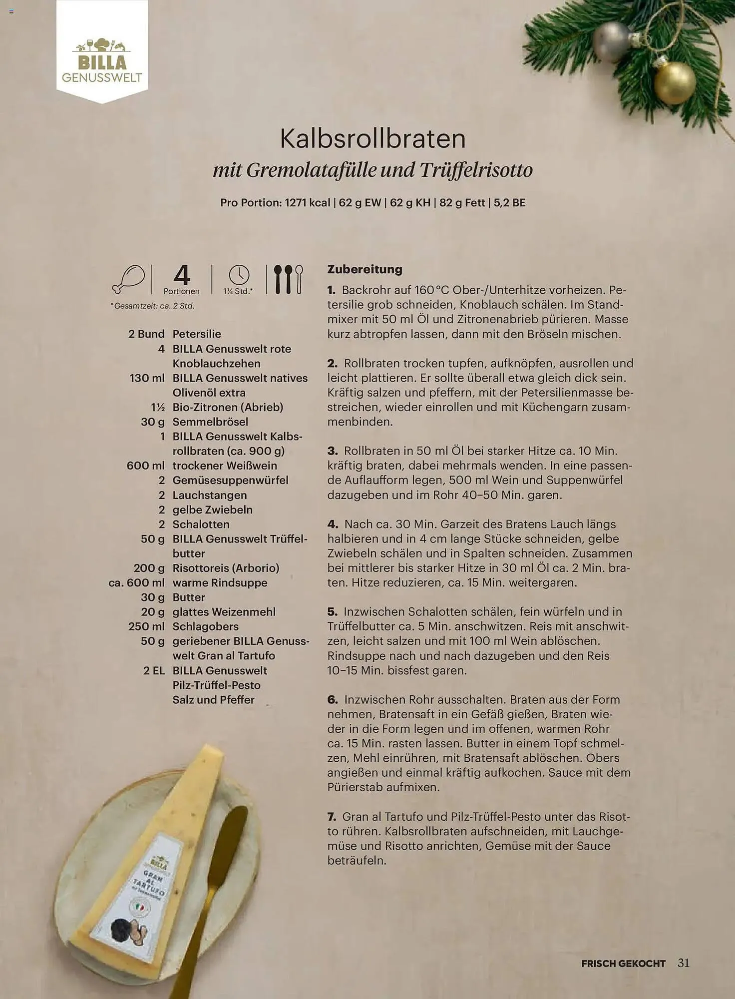 Billa Flugblatt von 1. Dezember bis 31. Dezember 2025 - Flugblätt seite  31