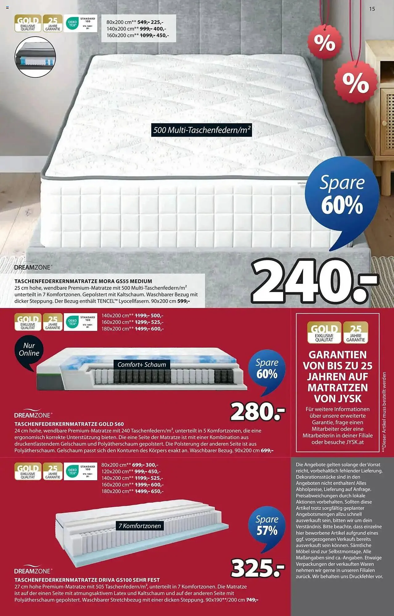 JYSK Flugblatt von 22. Jänner bis 11. Februar 2025 - Flugblätt seite 15