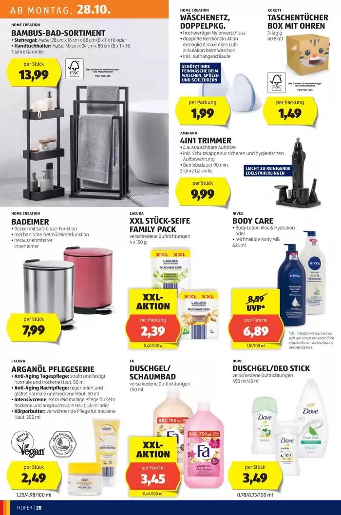 Blättern Sie online im HOFER Flugblatt von 23. Oktober bis 6. November 2024 - Flugblätt seite  32
