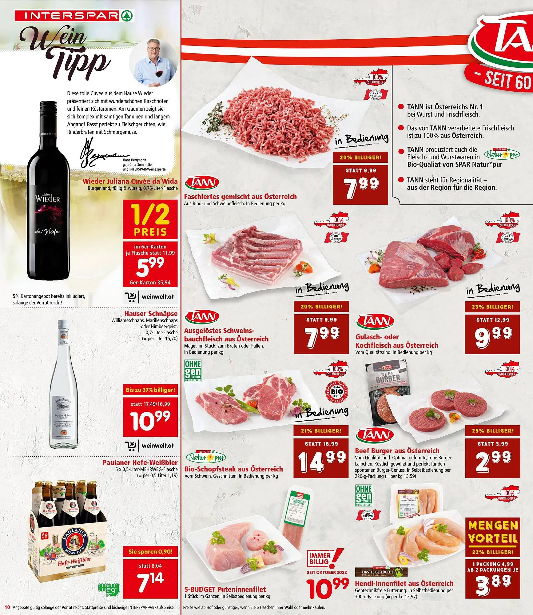 Interspar Flugblatt von 28. September bis 11. Oktober 2023 - Flugblätt seite 10