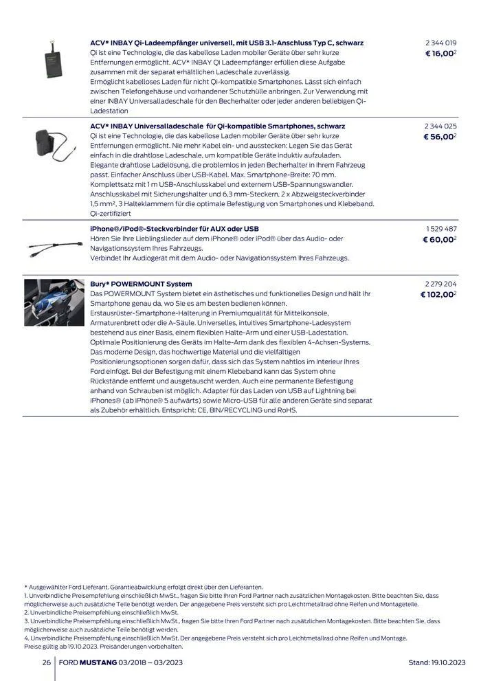 FORD MUSTANG von 2. November bis 2. November 2024 - Flugblätt seite  26