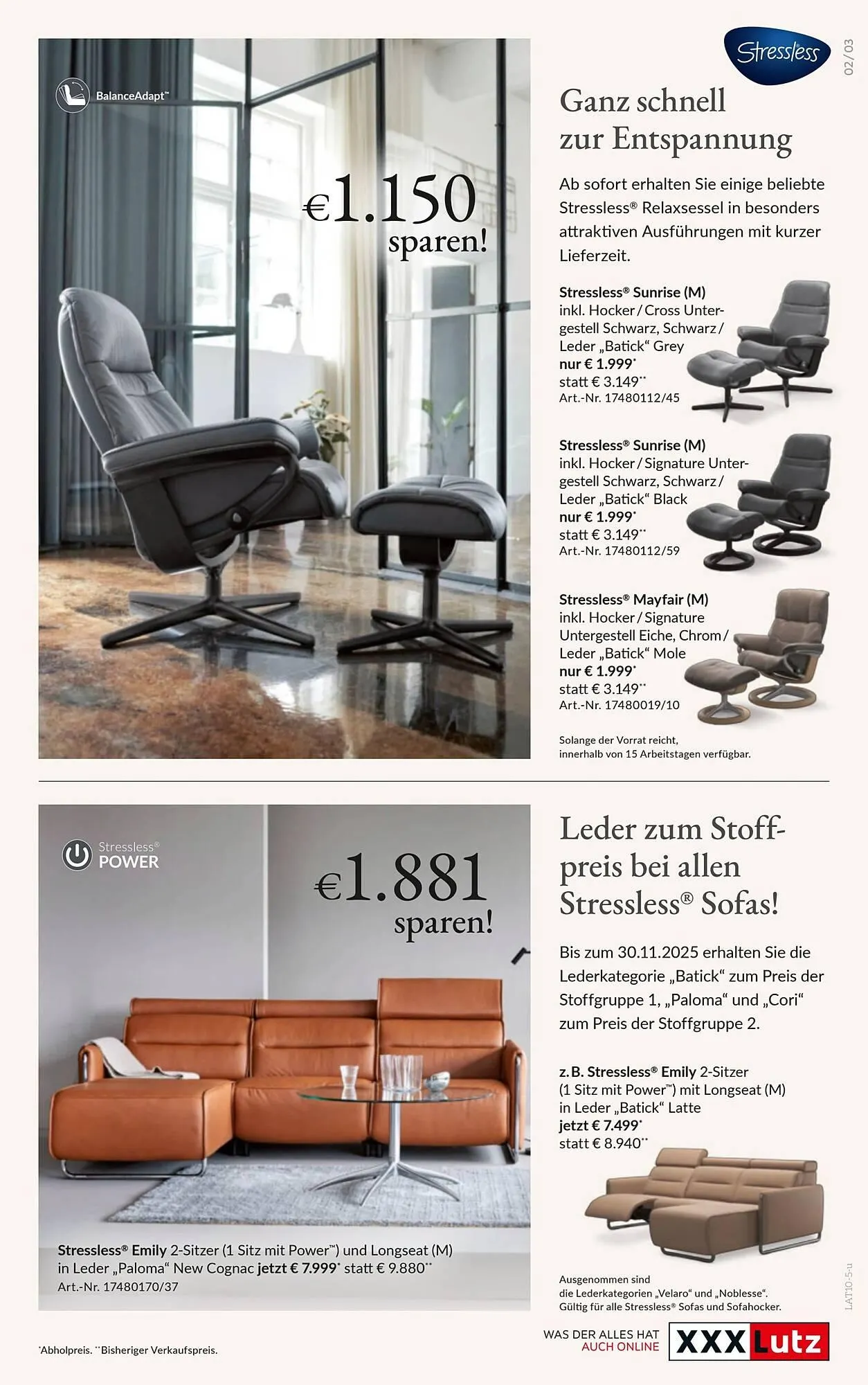 XXXLutz Prospekt von 7. Oktober bis 30. November 2025 - Flugblätt seite 3