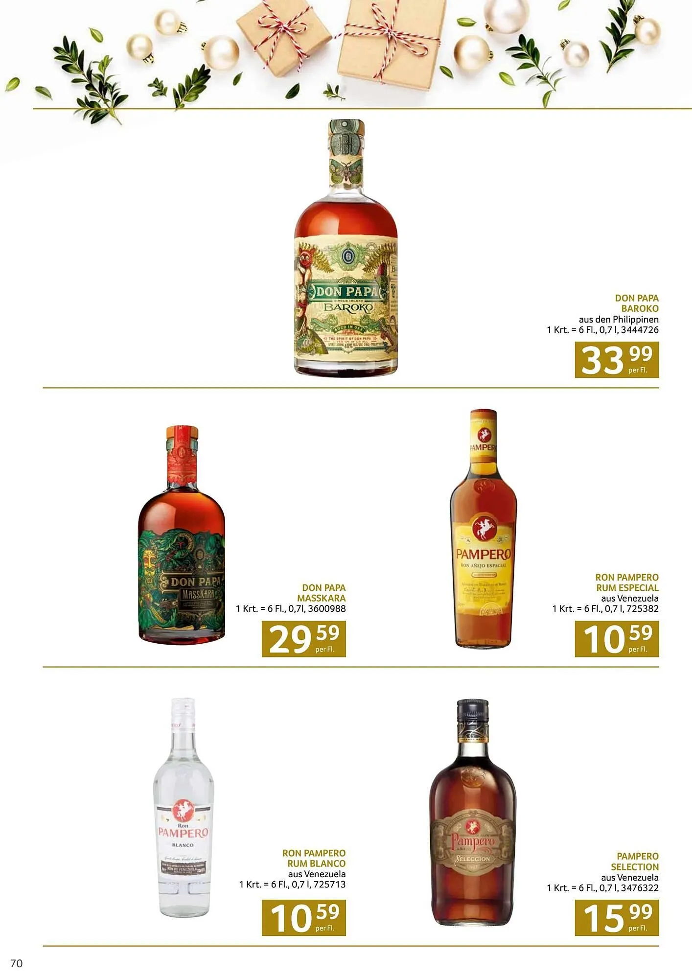 Transgourmet Flugblatt von 13. Oktober bis 24. Dezember 2025 - Flugblätt seite  70