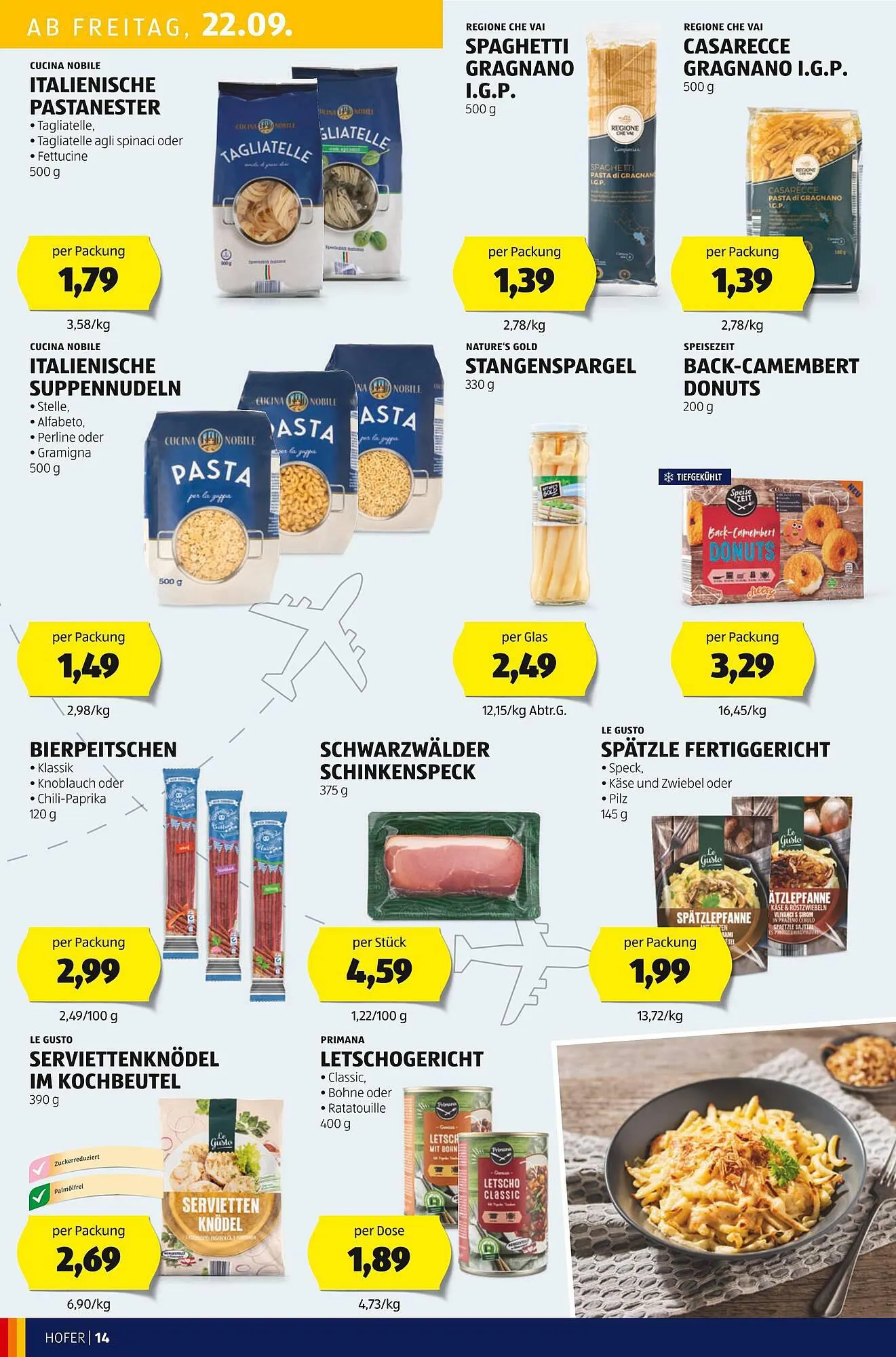 Hofer Flugblatt von 22. September bis 28. September 2023 - Flugblätt seite 14