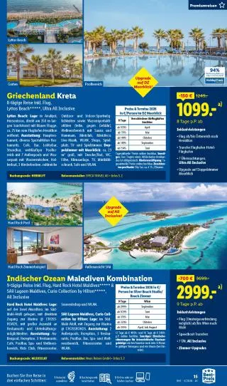 Lidl Reisen von 28. Februar bis 31. März 2026 - Flugblätt seite  15
