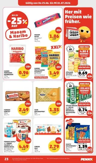 PENNY Flugblatt von 25. Juni bis 1. Juli 2026 - Flugblätt seite  23