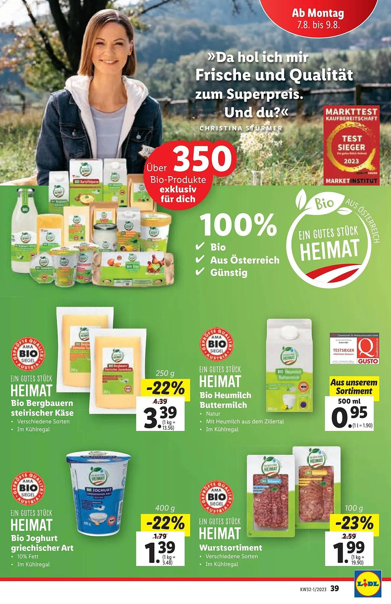 Lidl Flugblatt von 2. August bis 9. August 2023 - Flugblätt seite 39