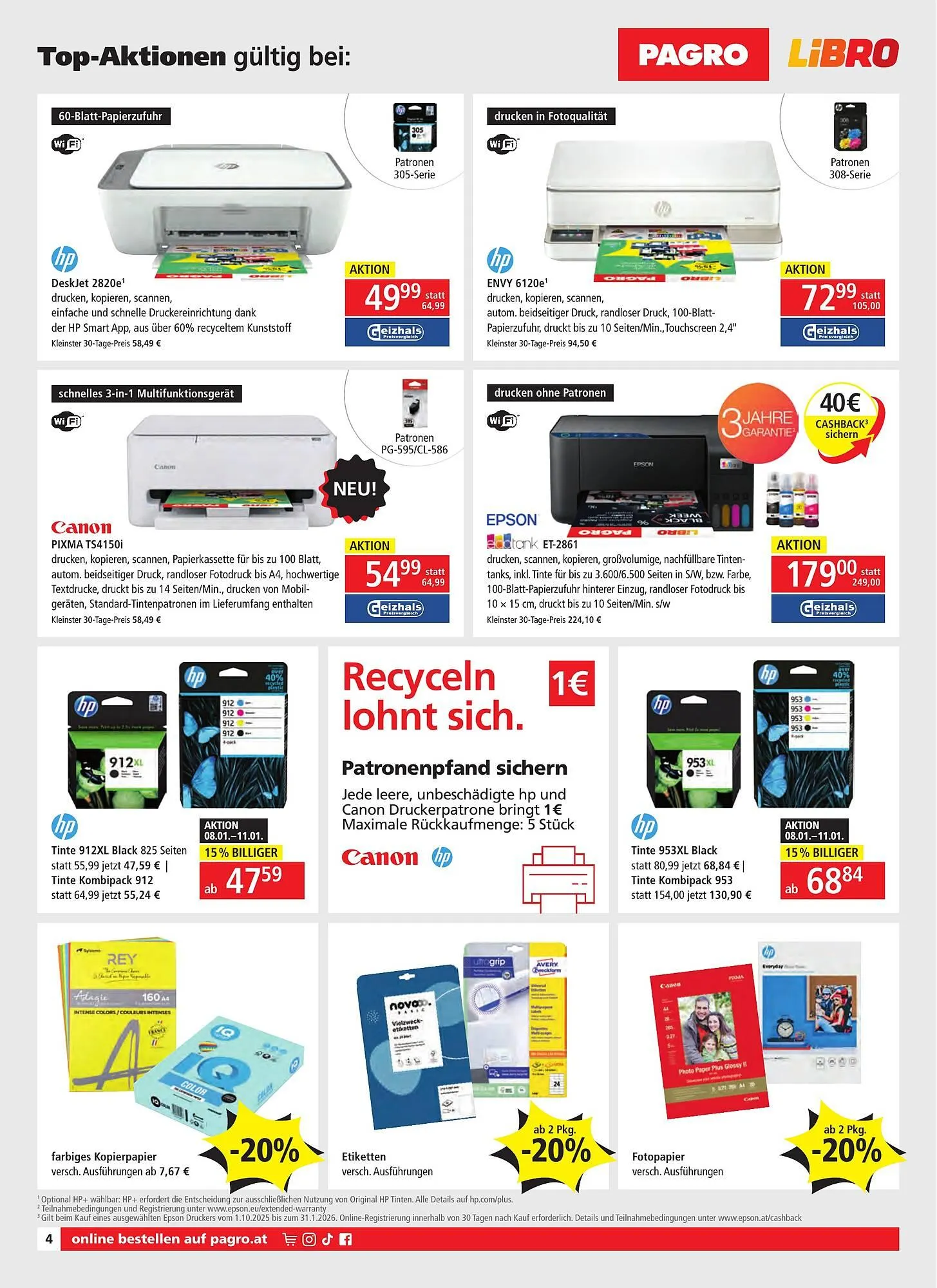 Pagro Diskont Flugblatt von 8. Jänner bis 14. Jänner 2026 - Flugblätt seite  4