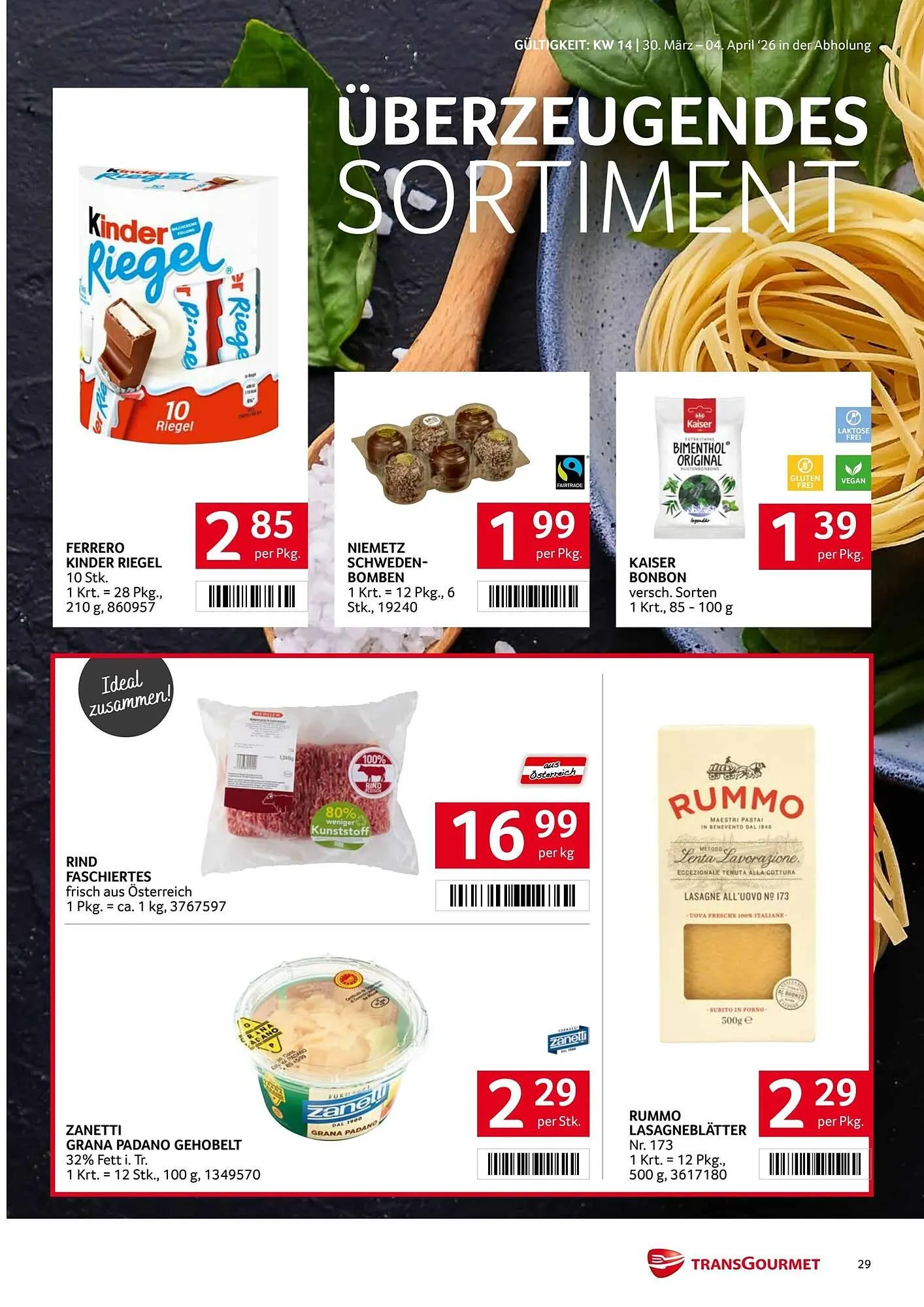 Transgourmet Flugblatt von 30. März bis 4. April 2026 - Flugblätt seite  28
