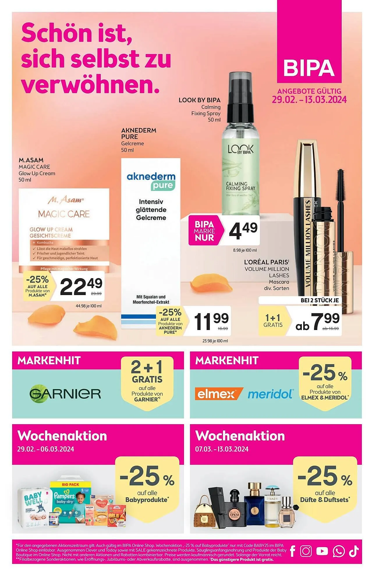 Bipa Flugblatt von 28. Februar bis 13. März 2024 - Flugblätt seite  1