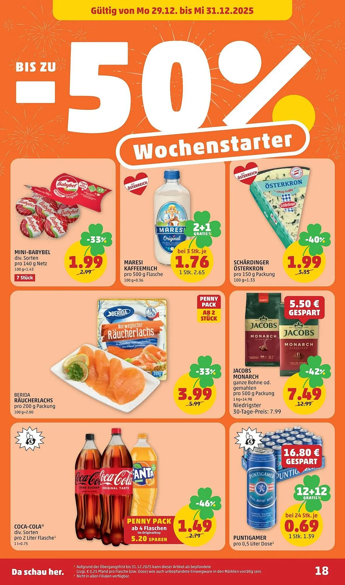 PENNY Flugblatt von 24. Dezember bis 31. Dezember 2025 - Flugblätt seite  18