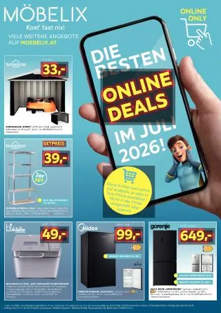 Möbelix Prospekt von 1. Juli bis 31. Juli 2026 - Flugblätt seite 1