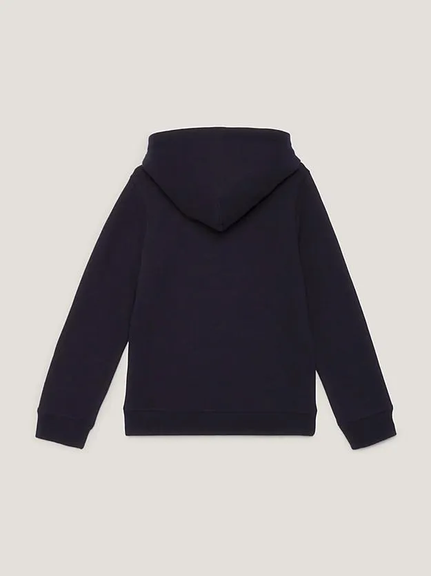TH Monogram genderneutraler Fleece-Hoodie