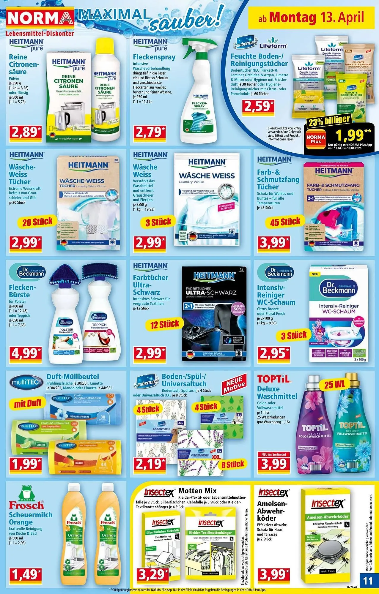 Norma Prospekt von 13. April bis 19. April 2026 - Flugblätt seite 11