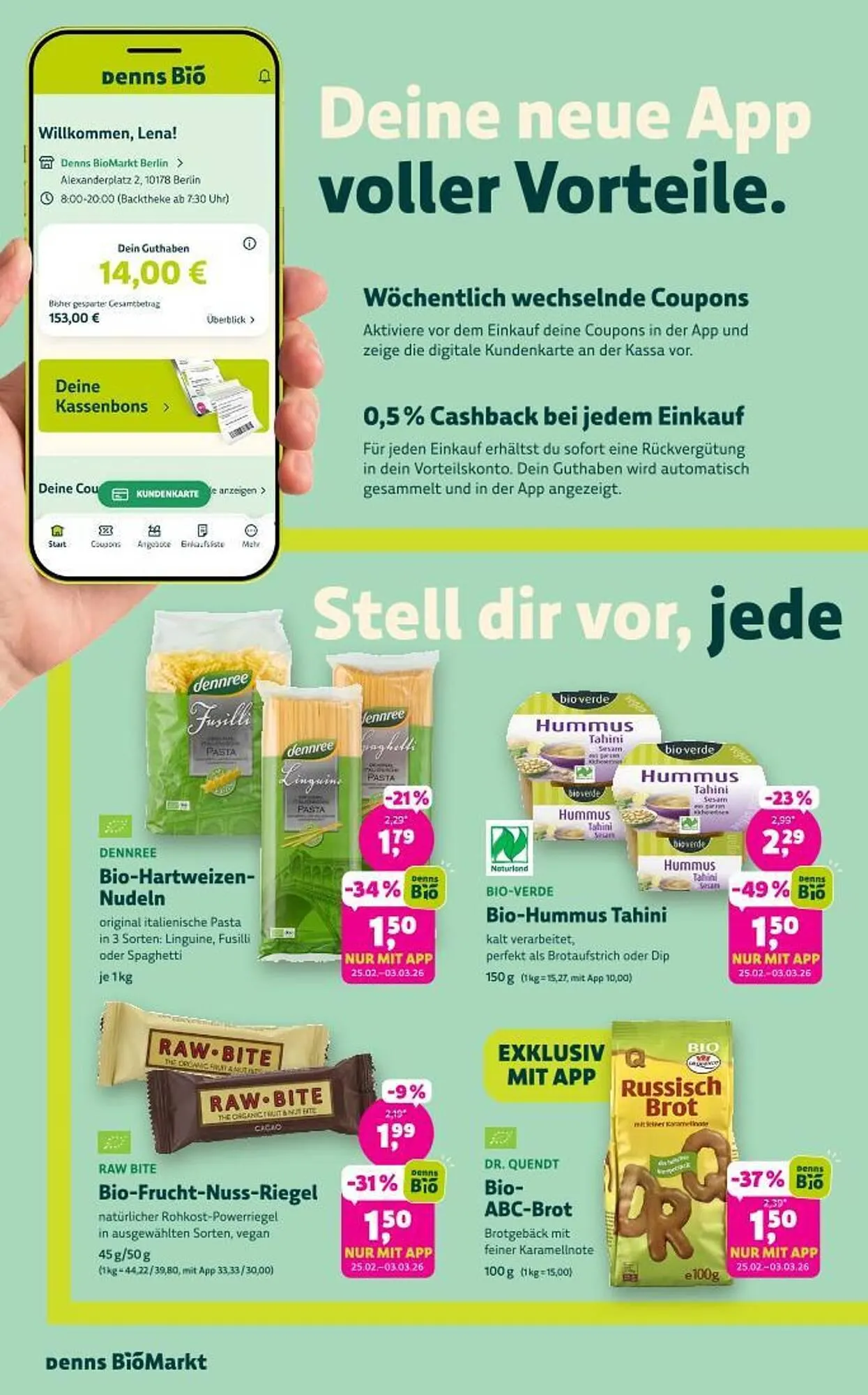 Denn's Biomarkt Flugblatt von 25. Februar bis 10. März 2026 - Flugblätt seite  2