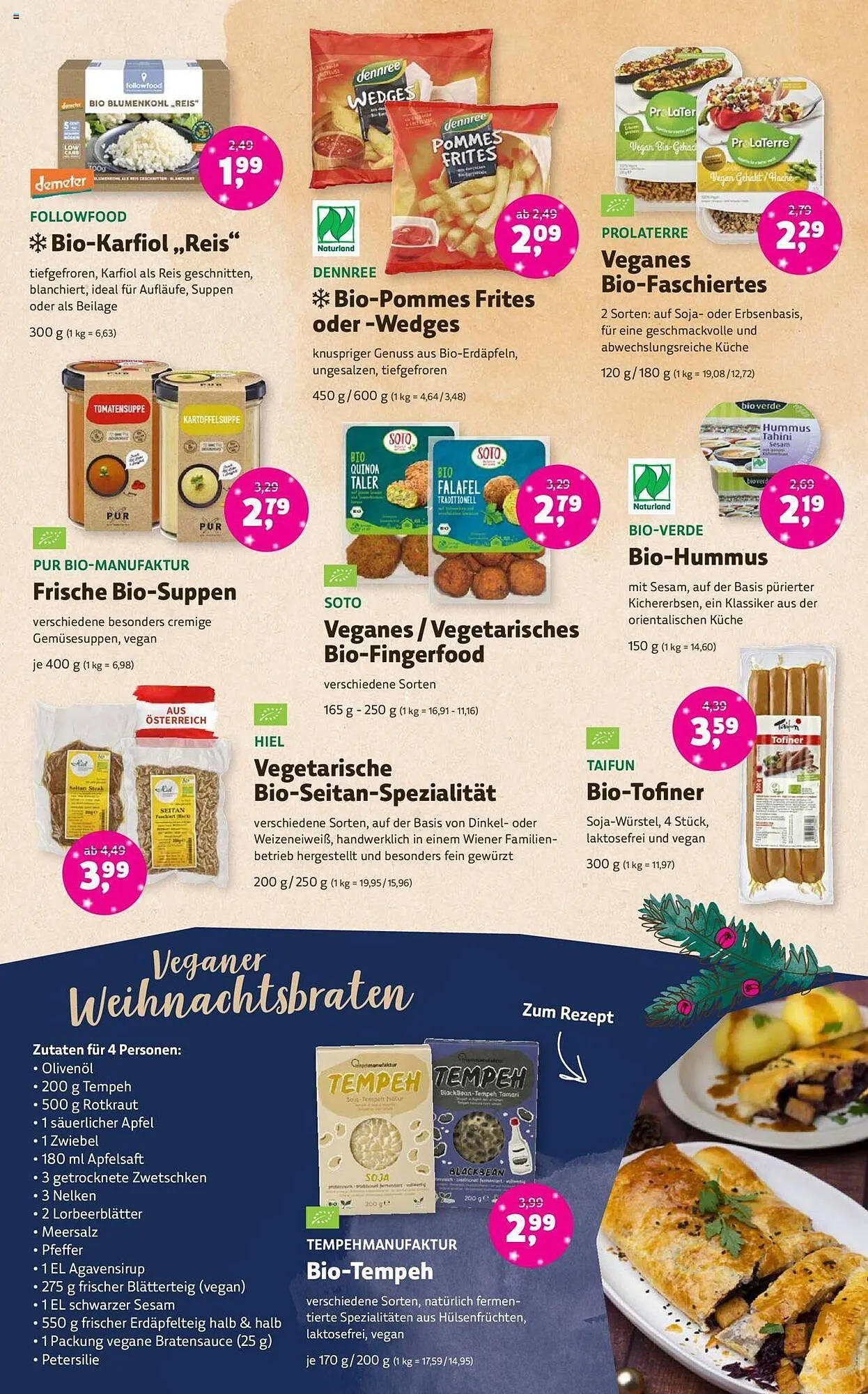 Denn's Biomarkt Flugblatt von 22. November bis 5. Dezember 2023 - Flugblätt seite 7