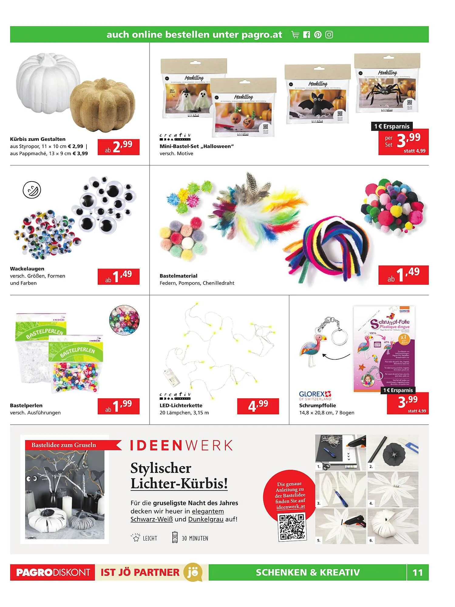 Pagro Diskont Flugblatt von 28. September bis 11. Oktober 2023 - Flugblätt seite 11