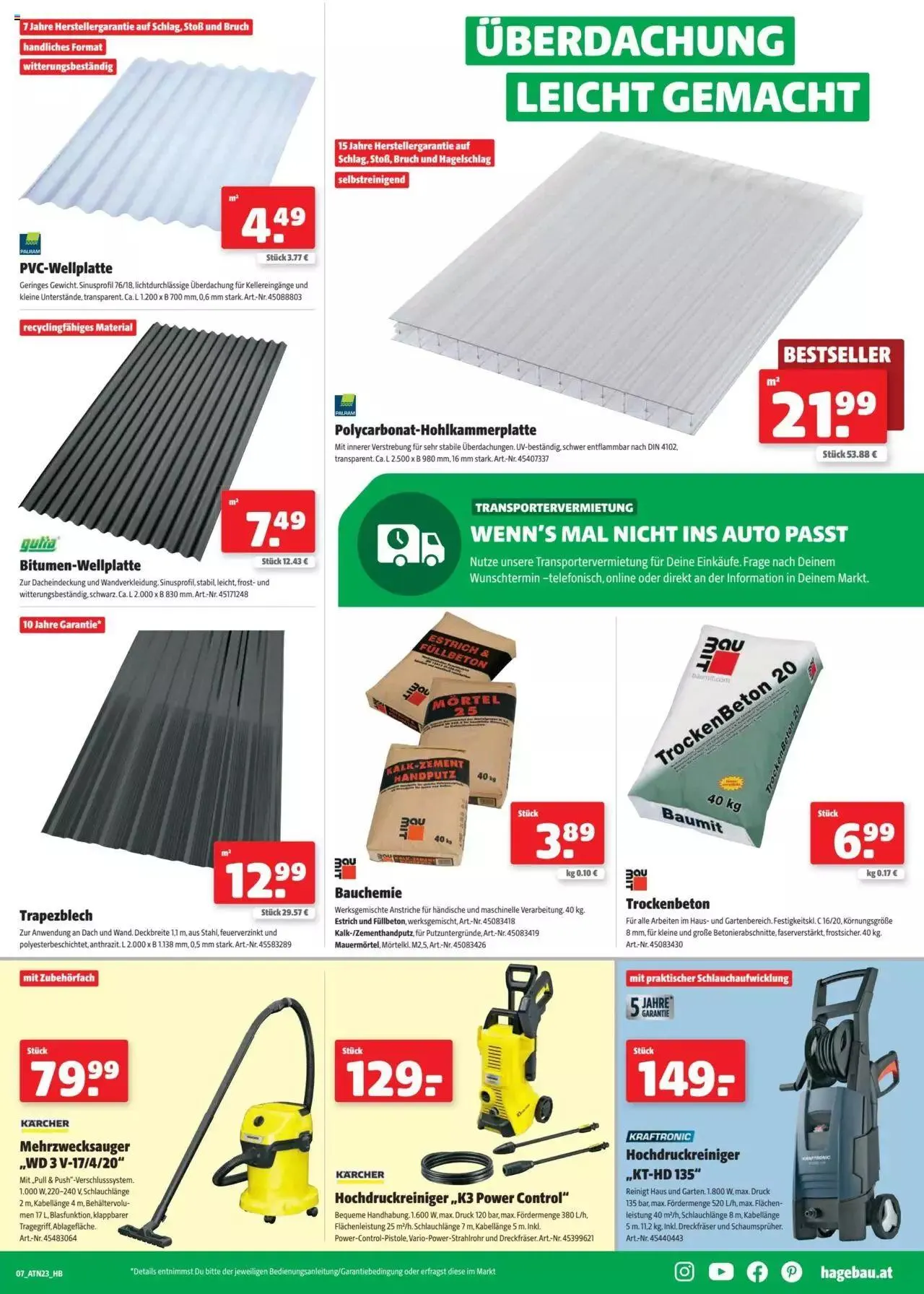 Hagebau Flugblatt von 28. Mai bis 31. Dezember 2023 - Flugblätt seite 7