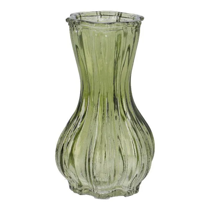 Mini-Vase Form, grün, 10 cm
