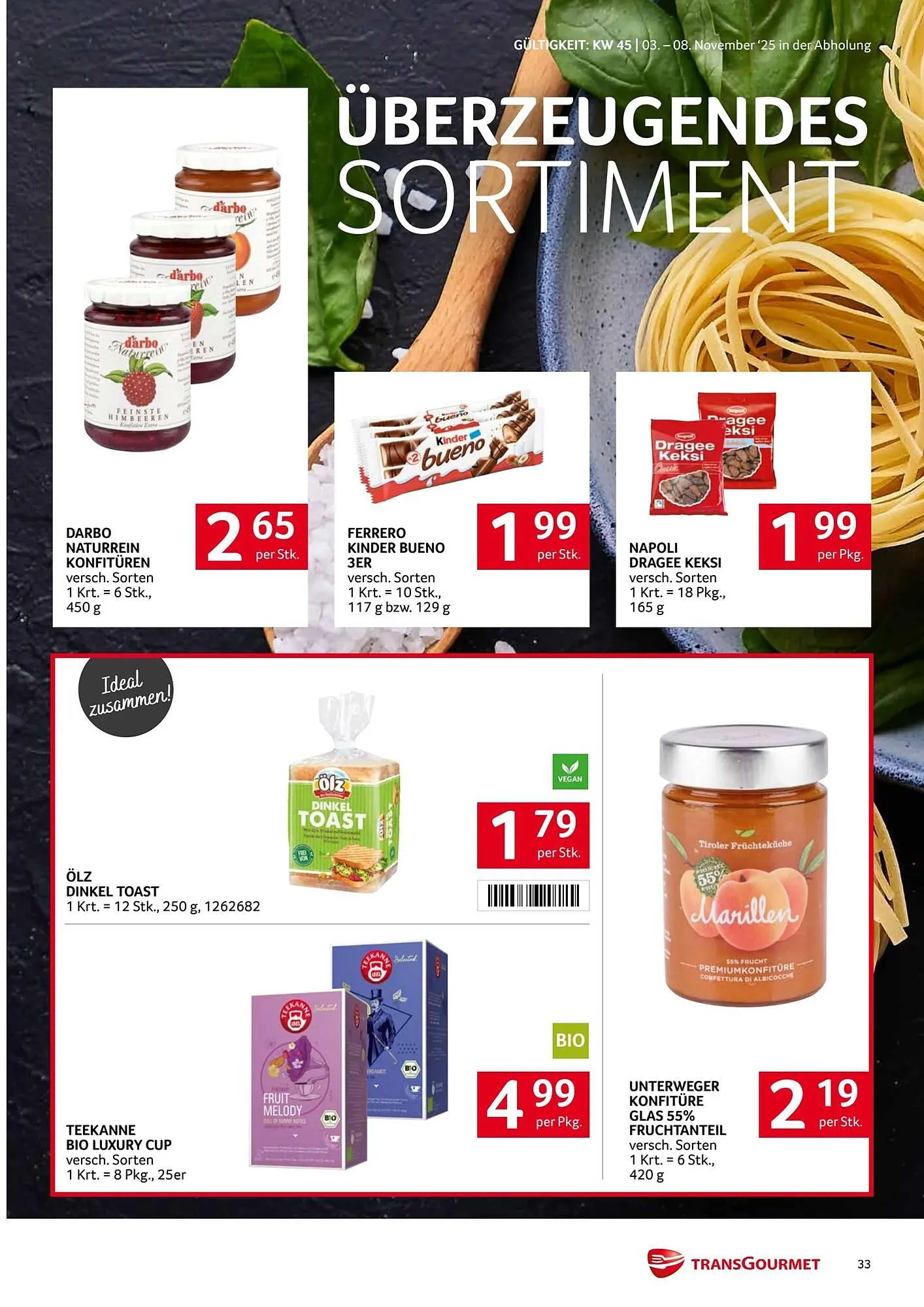 Transgourmet Flugblatt von 3. November bis 9. November 2025 - Flugblätt seite  33