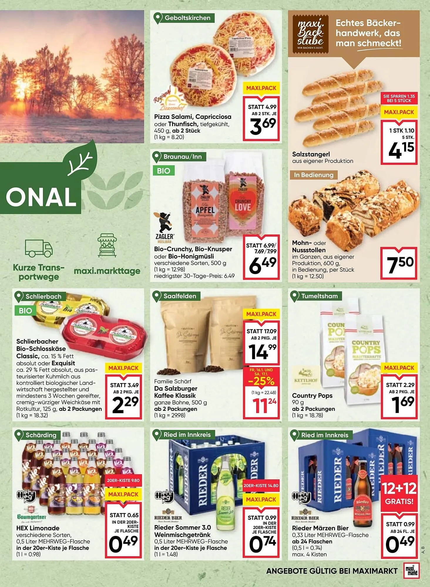 Maximarkt Flugblatt von 15. Jänner bis 21. Jänner 2026 - Flugblätt seite  9