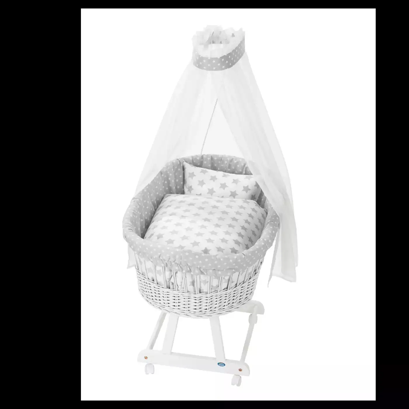 Stubenwagen Birthe Stars silber