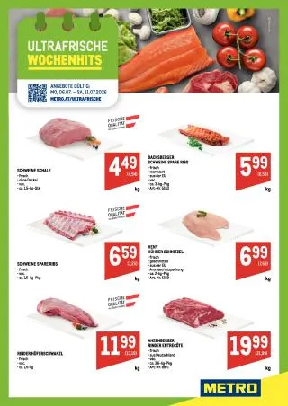 METRO Flugblatt Food von 6. Juli bis 11. Juli 2026 - Flugblätt seite 1