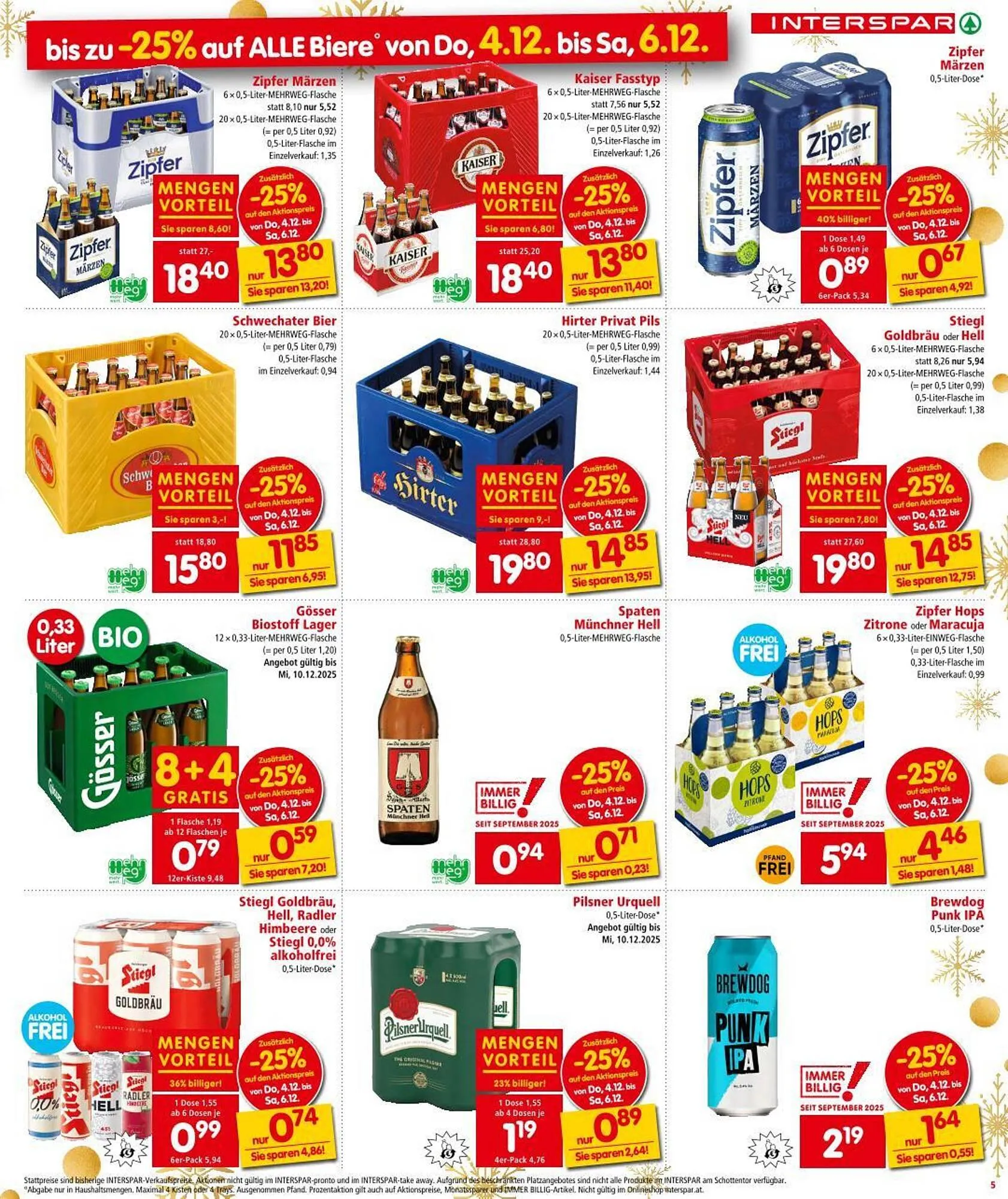 Interspar Flugblatt von 4. Dezember bis 17. Dezember 2025 - Flugblätt seite 5