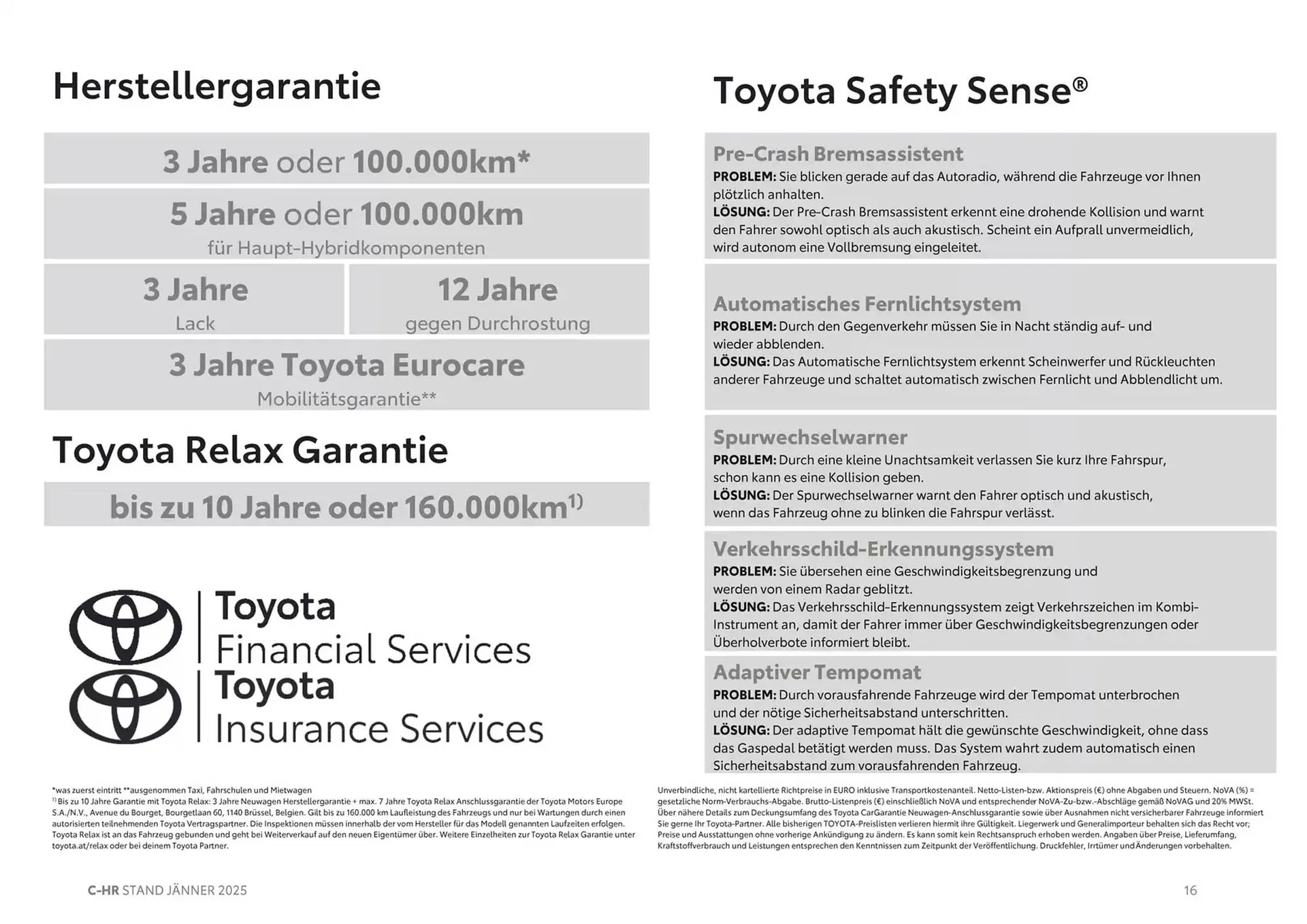 Toyota Flugblatt von 4. Jänner bis 4. Jänner 2026 - Flugblätt seite  16