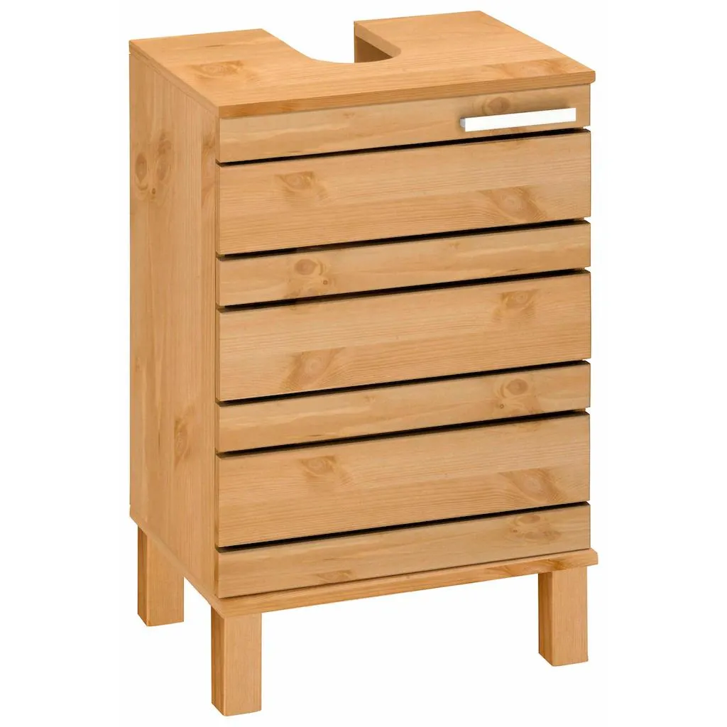 Home affaire Waschbeckenunterschrank »Josie«, Breite 40 cm, aus Massivholz, Metallgriff, 1 Tür