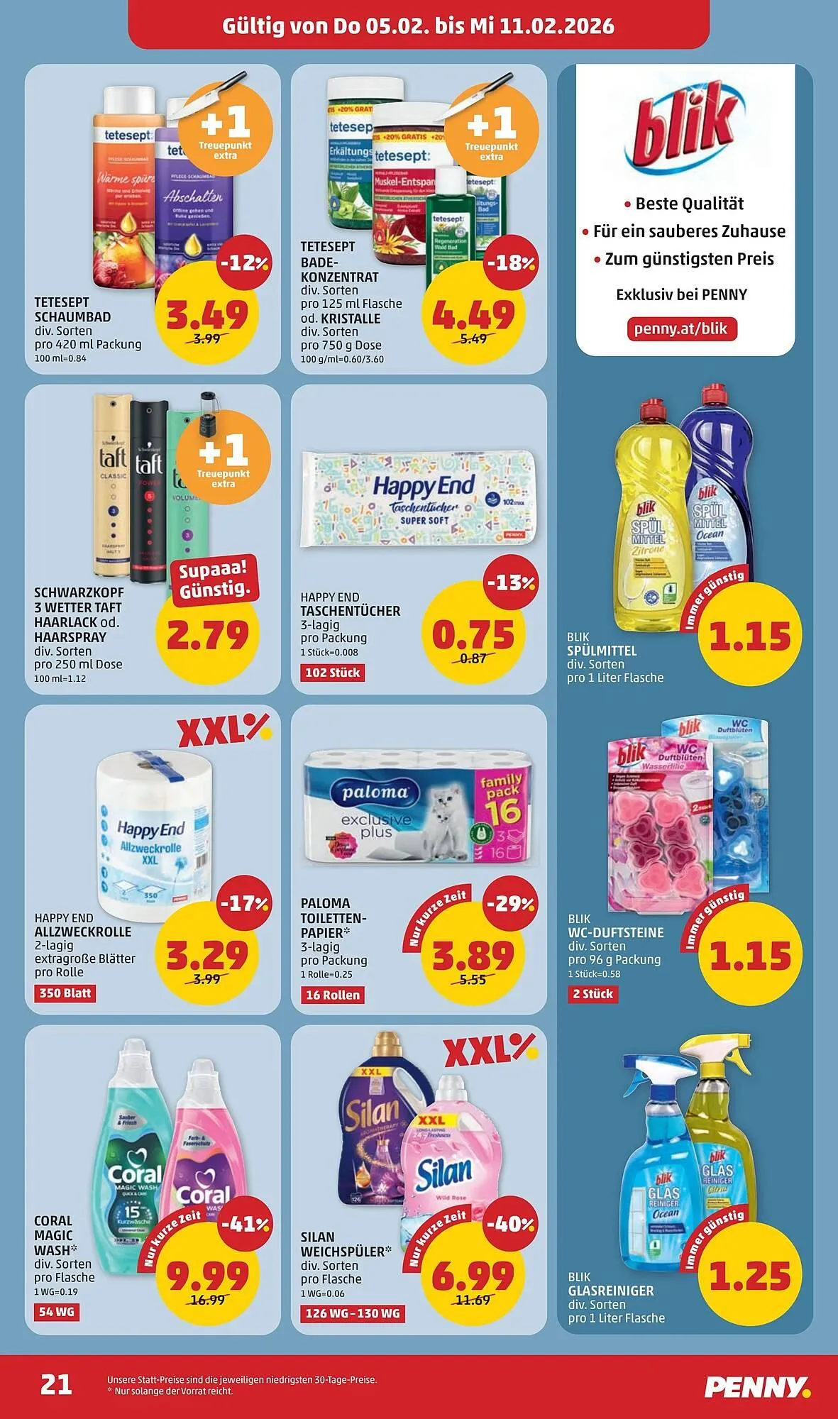 PENNY Flugblatt von 5. Februar bis 11. Februar 2026 - Flugblätt seite  21