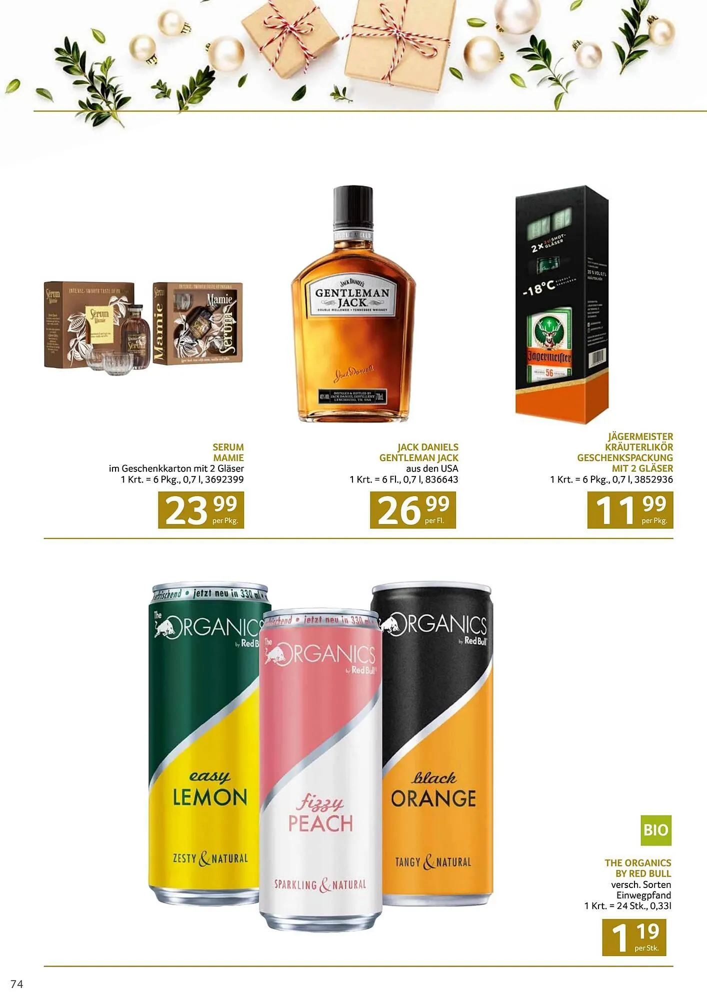 Transgourmet Flugblatt von 13. Oktober bis 24. Dezember 2025 - Flugblätt seite  74