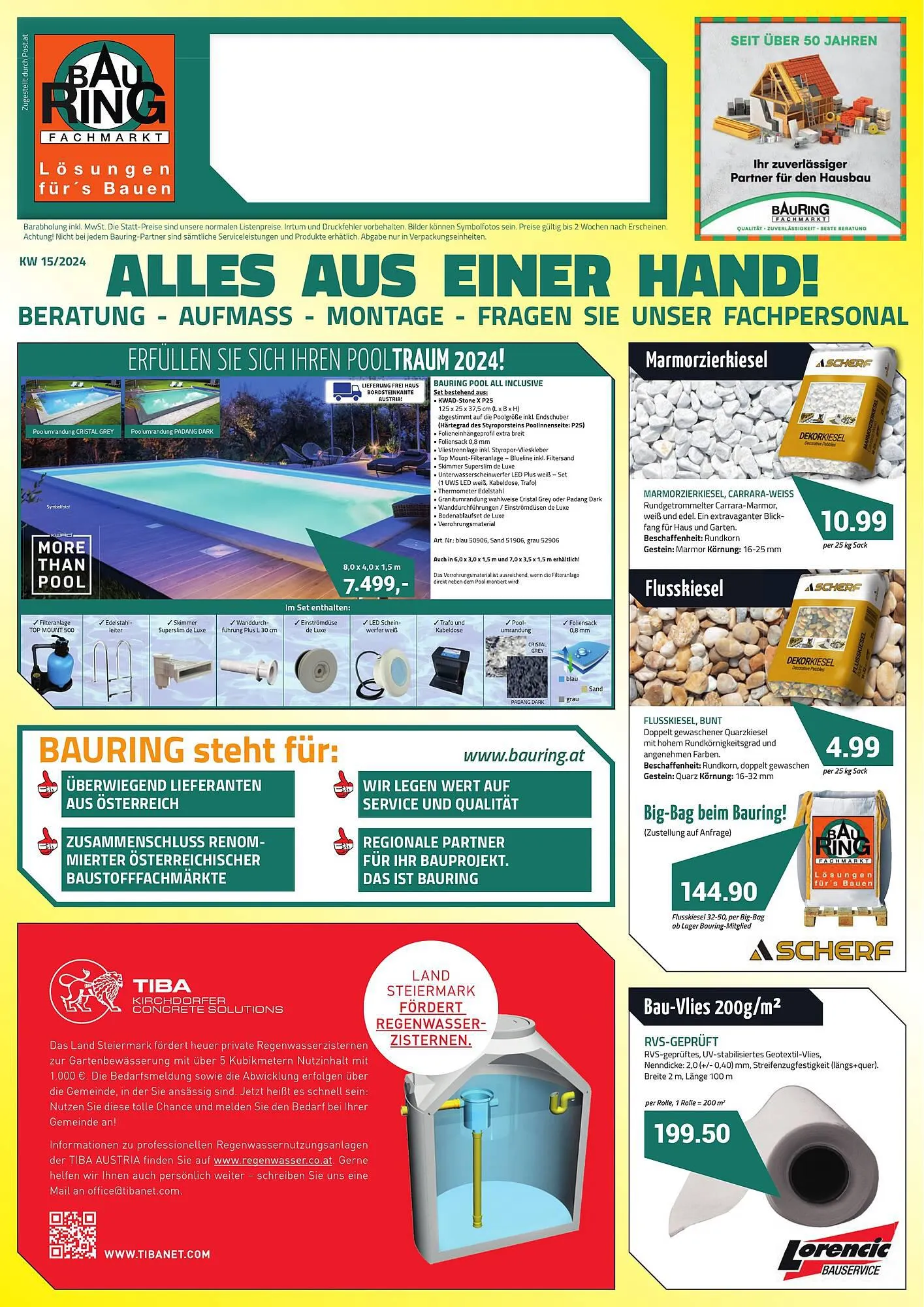 Bauring Flugblatt von 8. April bis 27. April 2024 - Flugblätt seite  