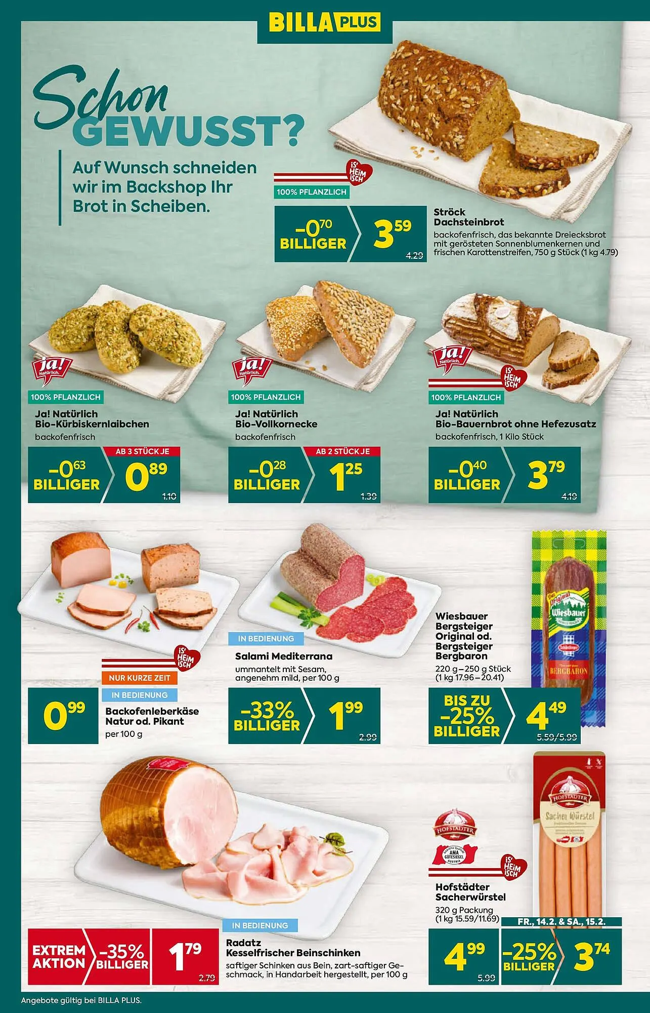 Billa Flugblatt von 13. Februar bis 19. Februar 2025 - Flugblätt seite 10