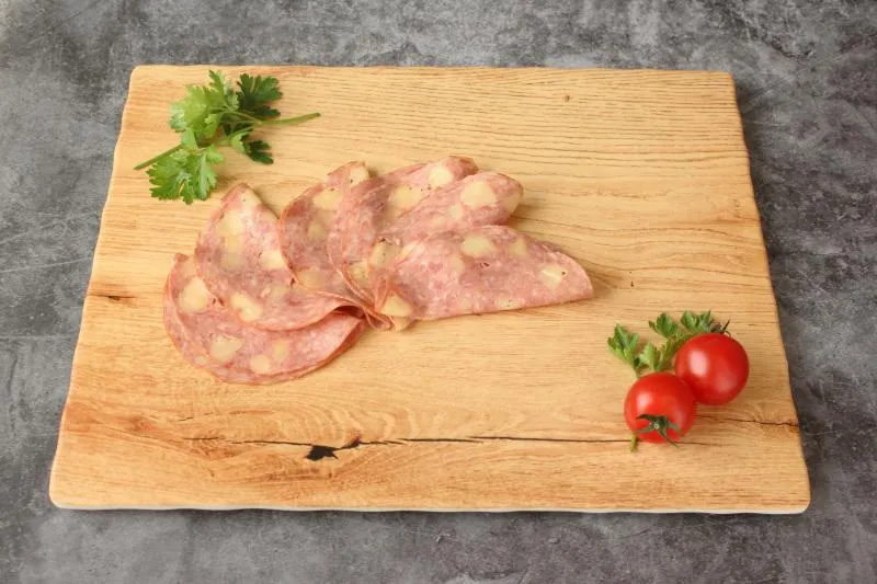 Käsewurst geschnitten