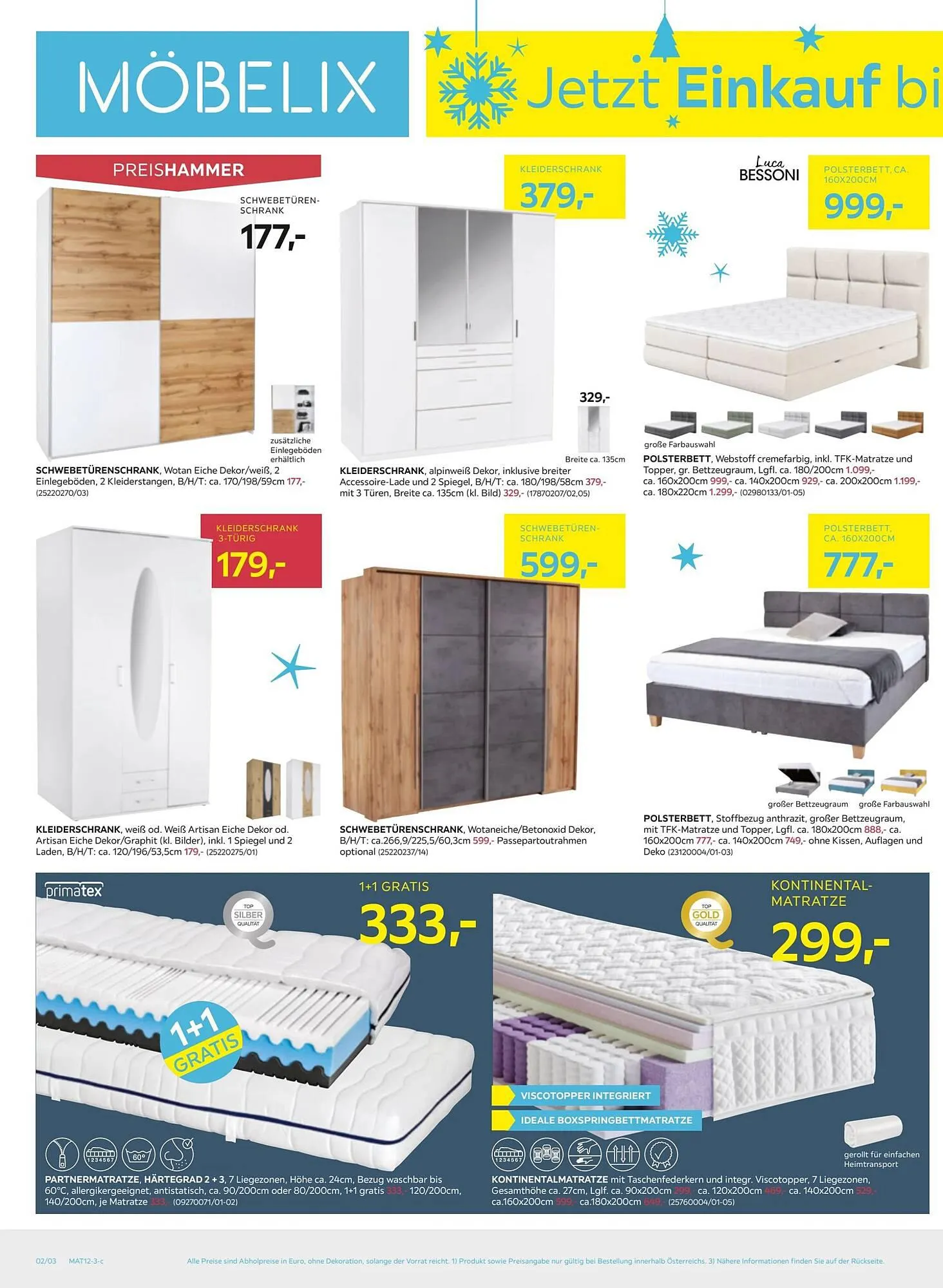 Möbelix Flugblatt von 3. Dezember bis 12. Dezember 2023 - Flugblätt seite 2
