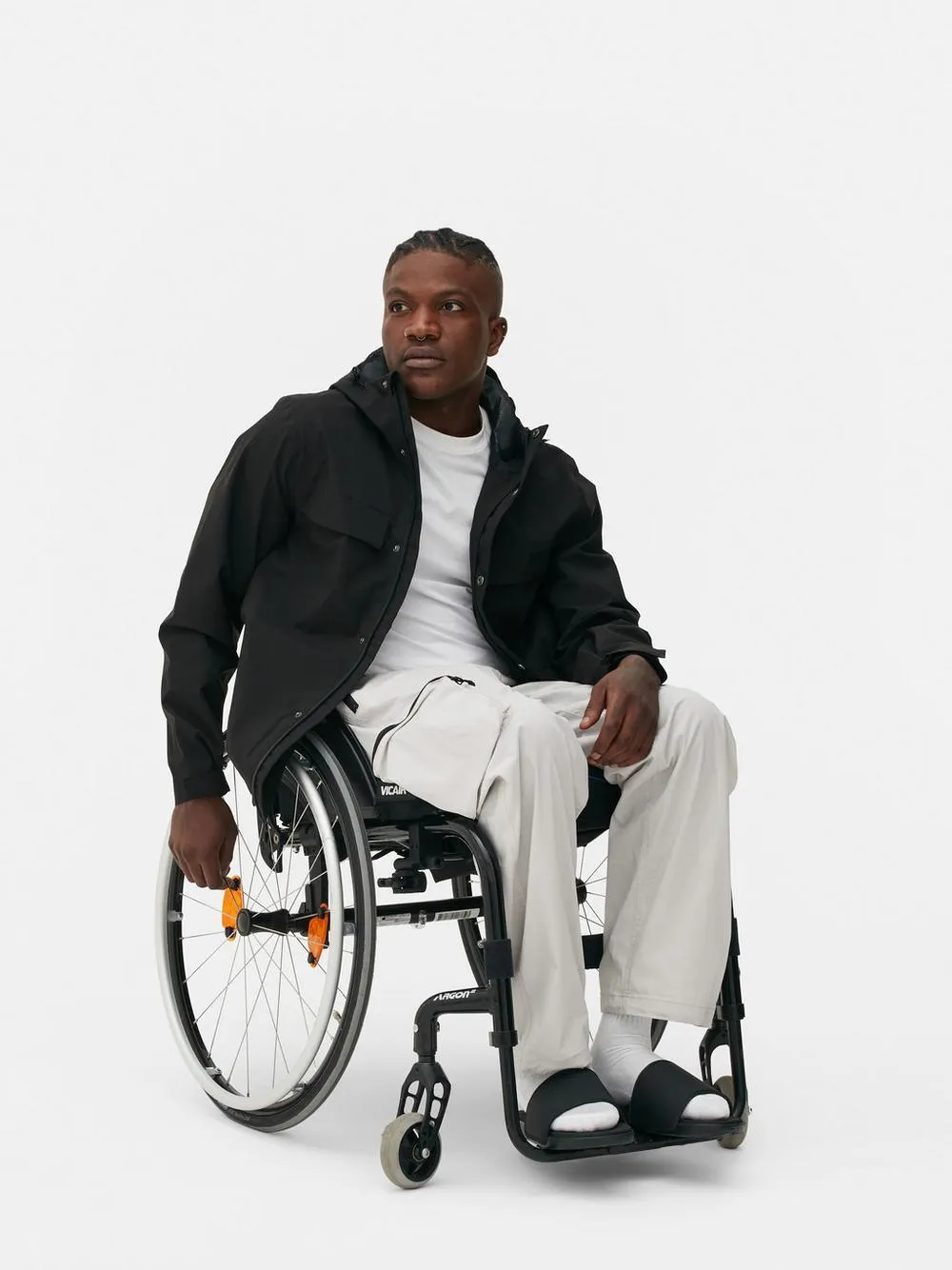 Zip-Up Hooded Raincoat