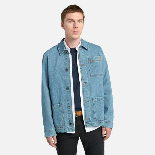 Kempshire Denim Chore Jacke mit Refibra™-Technologie für Herren in Blau