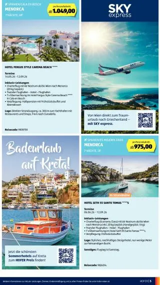 Hofer Flugblatt - Reisen von 27. Mai bis 30. Juni 2026 - Flugblätt seite  5