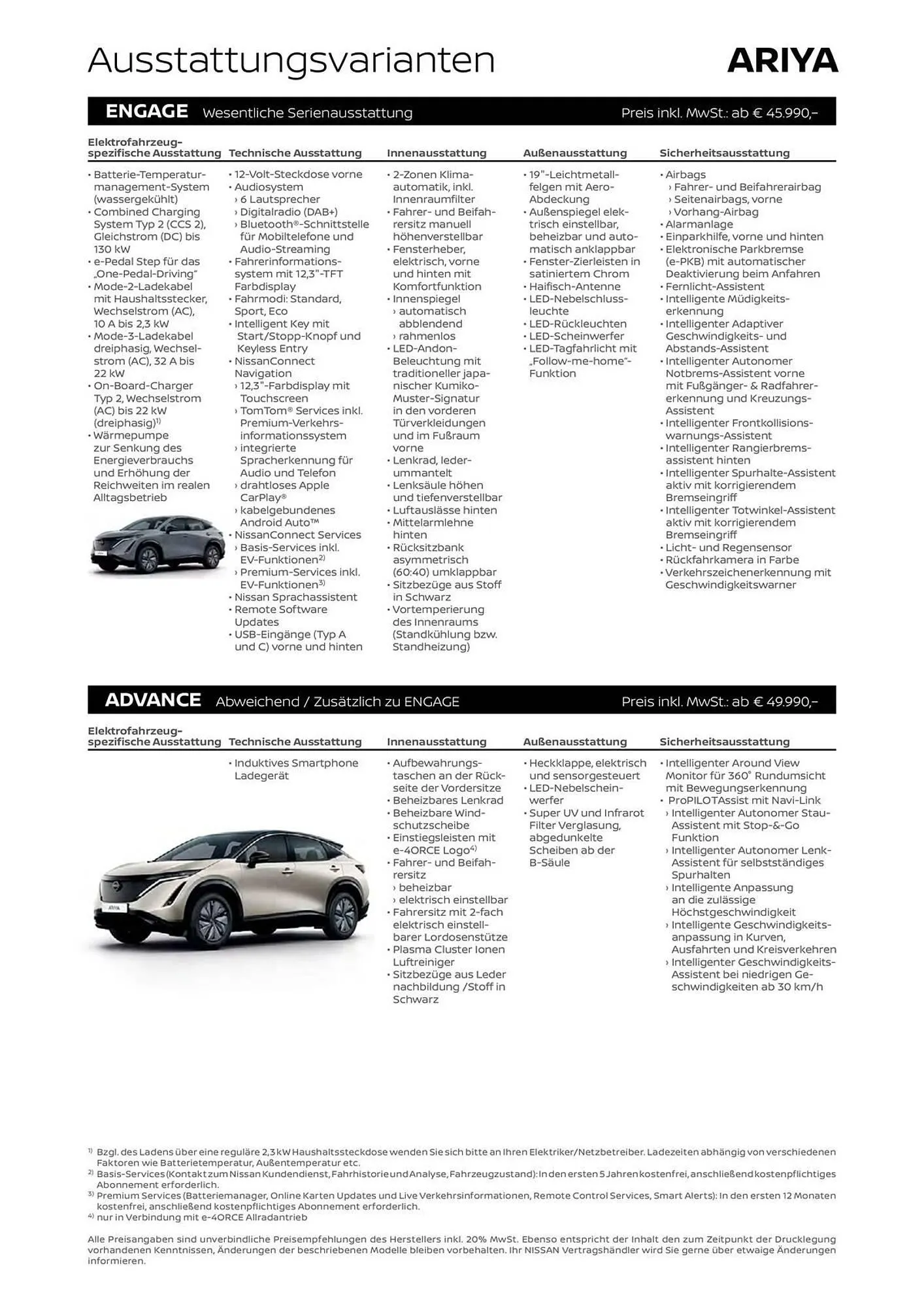 Nissan Ariva Flugblatt von 30. September bis 22. Dezember 2025 - Flugblätt seite 2