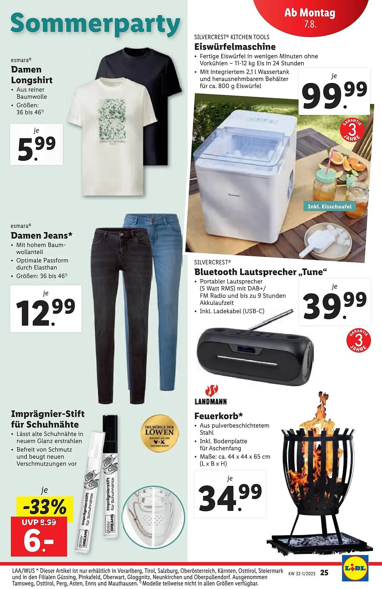 Lidl Flugblatt von 2. August bis 9. August 2023 - Flugblätt seite 25