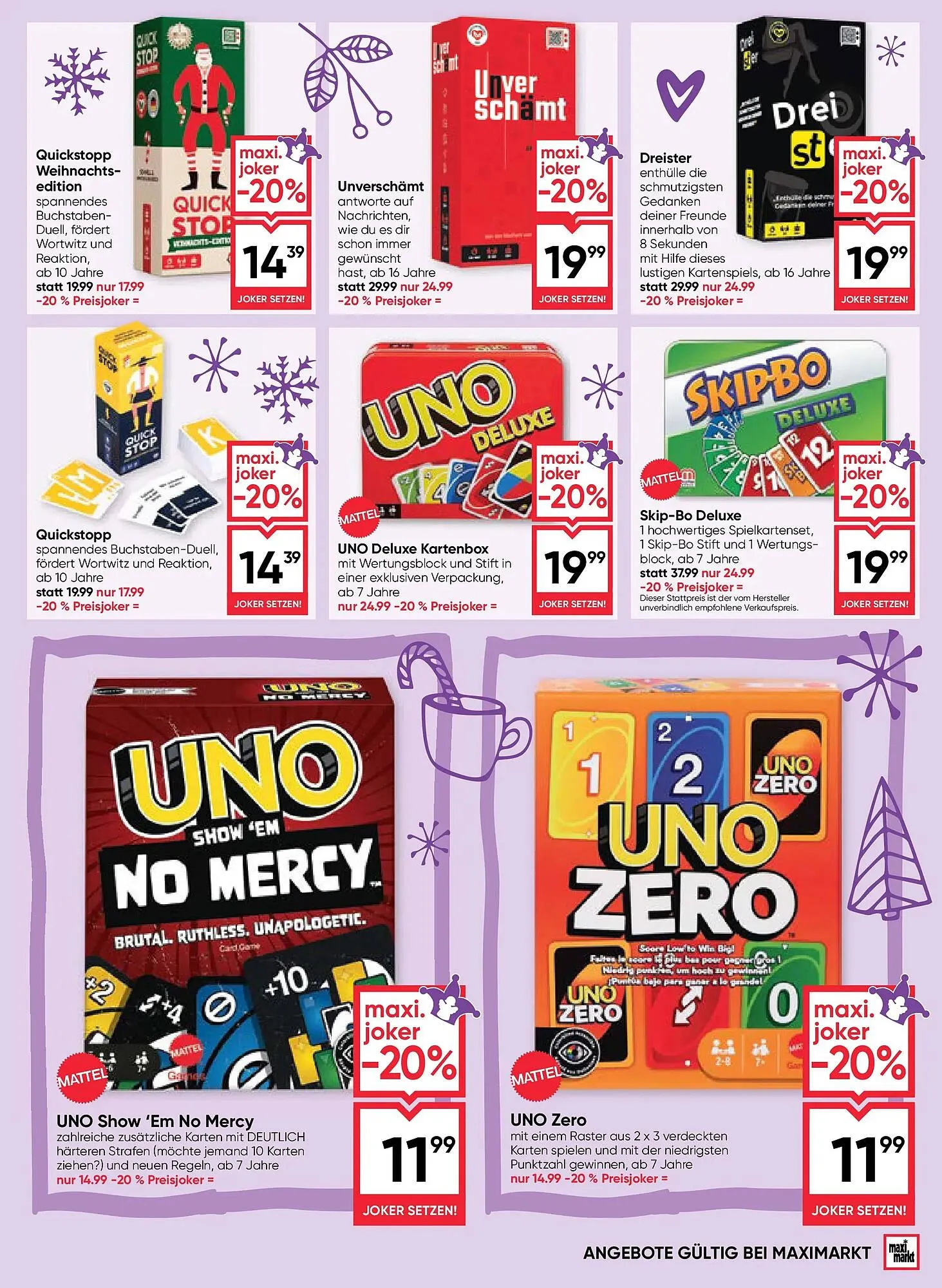 Maximarkt Flugblatt von 4. Dezember bis 24. Dezember 2025 - Flugblätt seite  13